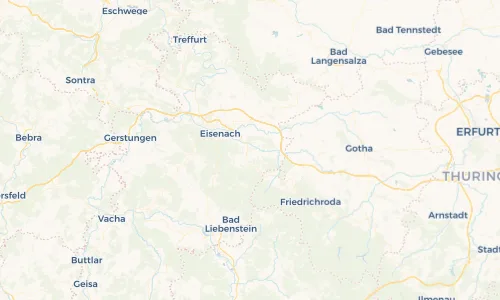 Regenradar Vorschaubild - Aktuelle Niederschläge in Wutha-Farnroda und Umgebung