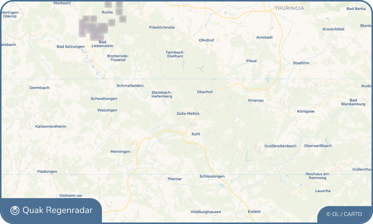 Quak Regenradar-Widget Zella-Mehlis